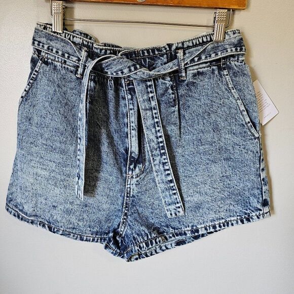 NWT STS BLUE MILA PAPER BAG SHORT 13' HIGH RISE SIZE 29 - Picture 1 of 15